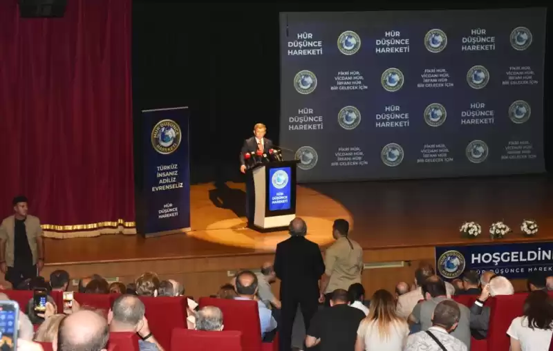GELECEK PARTİSİ GENEL BAŞKANI AHMET DAVUTOĞLU'NUN HÜR DÜŞÜNCE HAREKETİ'NİN GENEL KURULUNA KATILDI