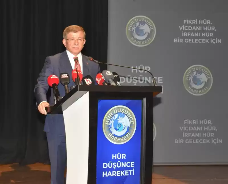 GELECEK PARTİSİ GENEL BAŞKANI AHMET DAVUTOĞLU'NUN HÜR DÜŞÜNCE HAREKETİ'NİN GENEL KURULUNA KATILDI