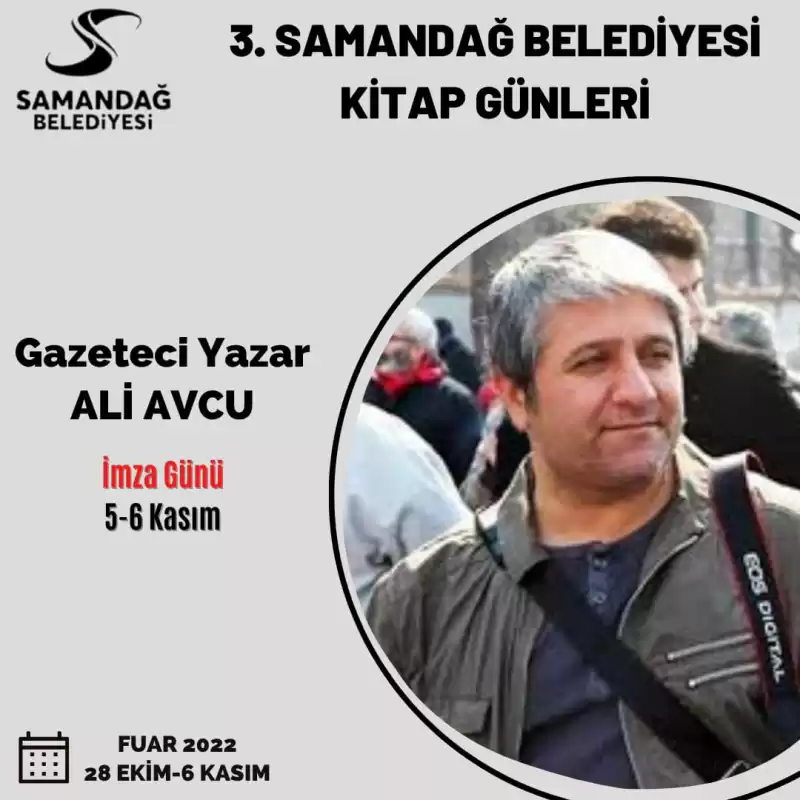 SAMANDAĞ KİTAP GÜNLERİ DOLU DOLU PROGRAMI İLE SAMANDAĞLI KİTAPSEVERLERİ BEKLİYOR.