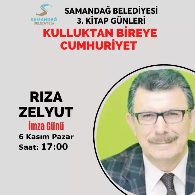 SAMANDAĞ KİTAP GÜNLERİ DOLU DOLU PROGRAMI İLE SAMANDAĞLI KİTAPSEVERLERİ BEKLİYOR.