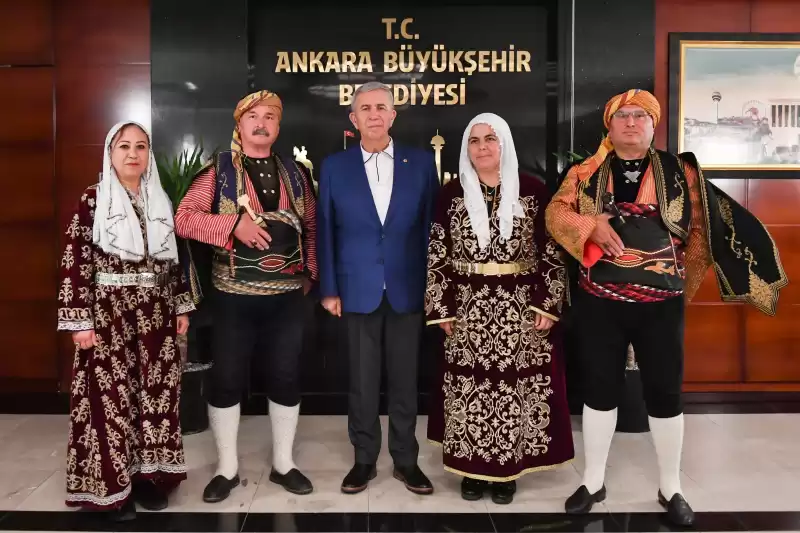 ANKARA KULÜBÜ DERNEĞİ’NDEN ABB BAŞKANI MANSUR YAVAŞ’A ANLAMLI ZİYARET