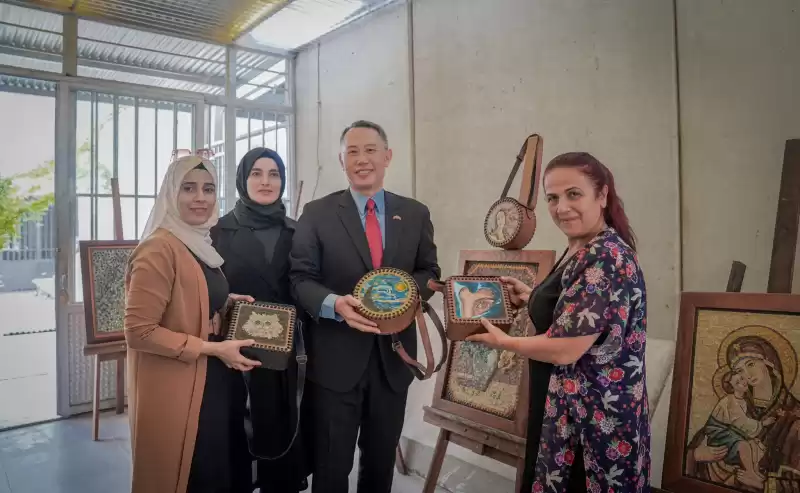 TAYVAN BÜYÜK ELÇİLİĞİ 4 ÜNİTEYİ REYHANLI BELEDİYESİNE BAĞIŞ YAPTI
