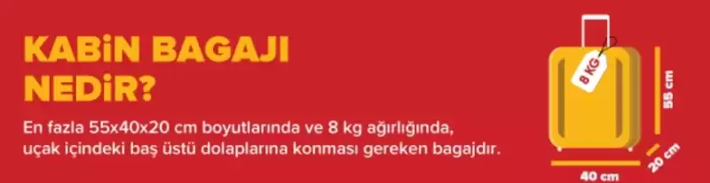 YURT DIŞI VE KIBRIS UÇUŞ PAKETLERİNİN BAGAJ HAKLARI DEĞİŞTİ!