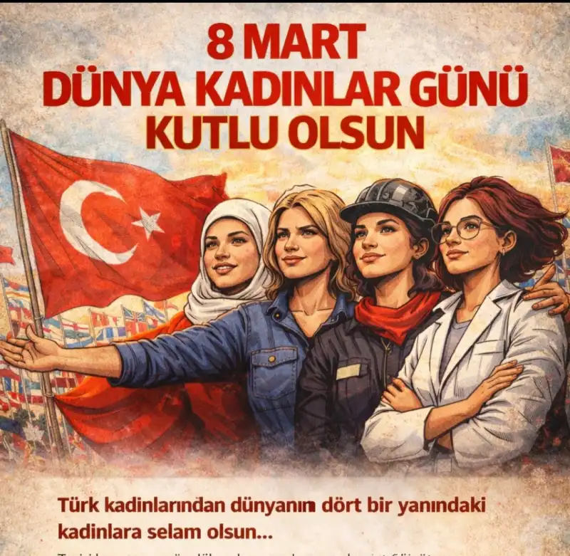 8 MART DÜNYA KADINLAR GÜNÜ KUTLU OLSUN